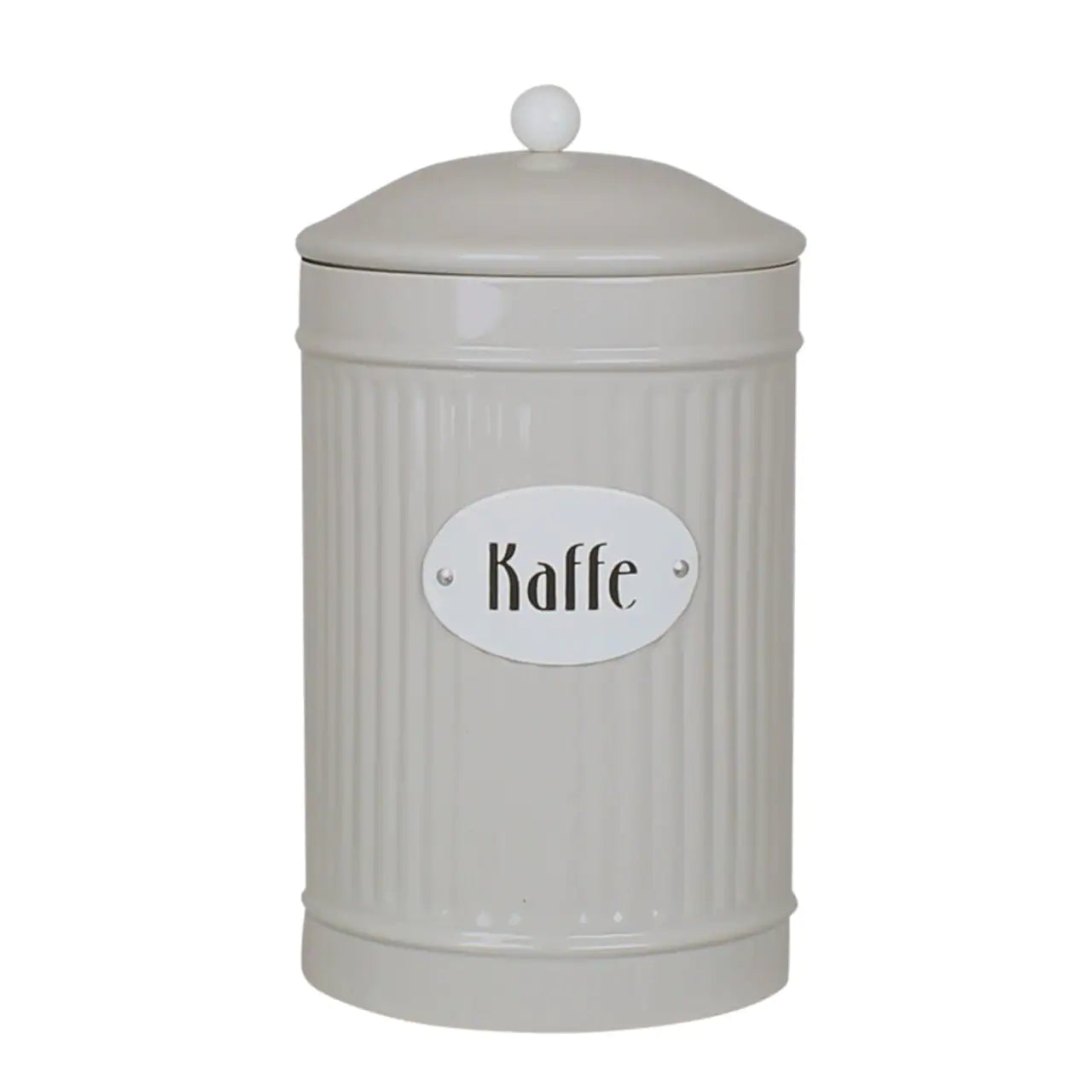 Plåtburk Hugo Kaffe Beige