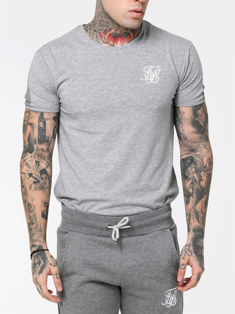Contrast Industry Gym Tee Grey