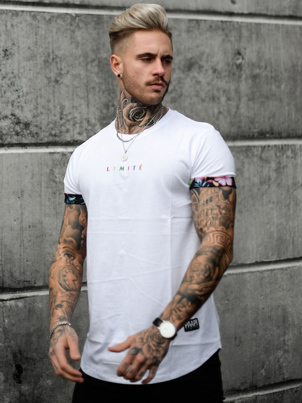 Multicolor Tee White