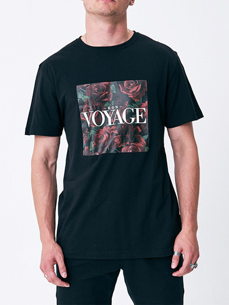 Bon Voyage Tee Black/Red