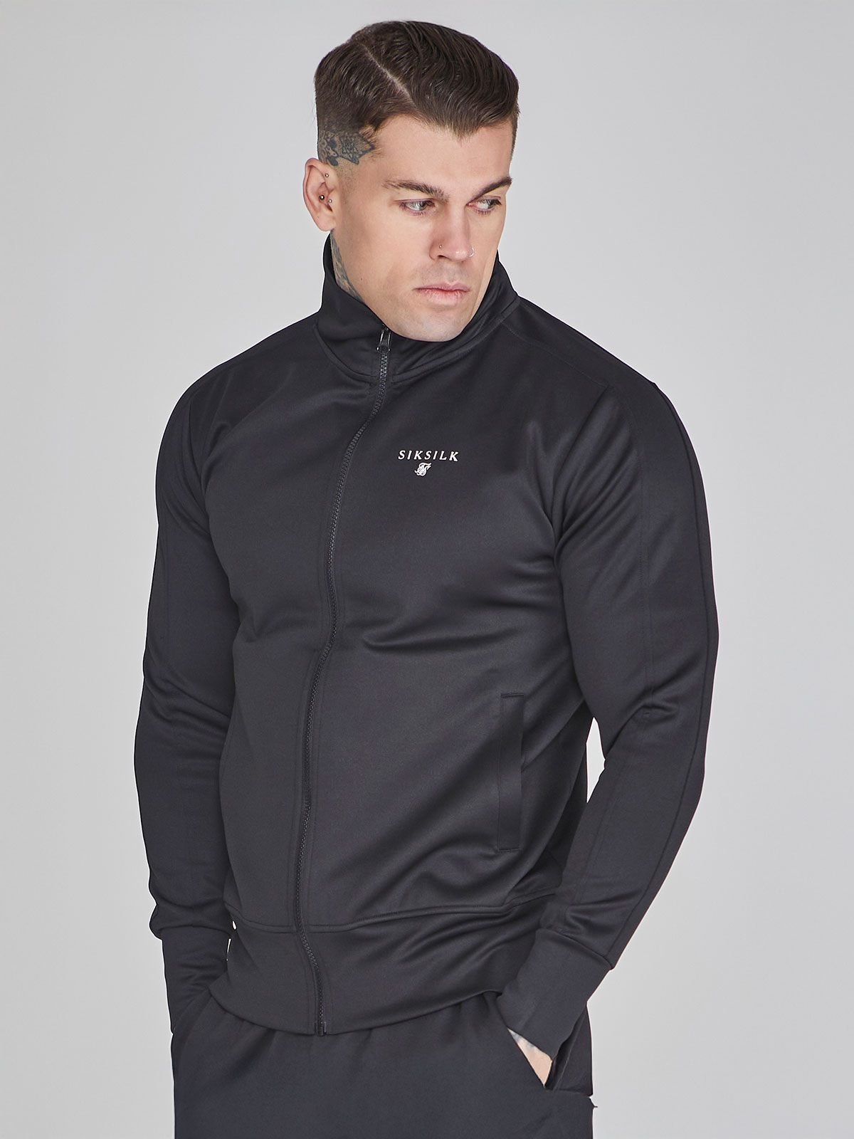 Poly Track Top Black