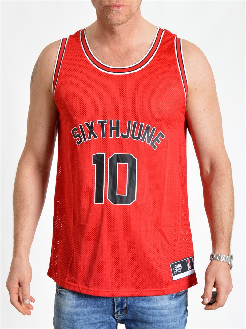 Basketball Jersey Red