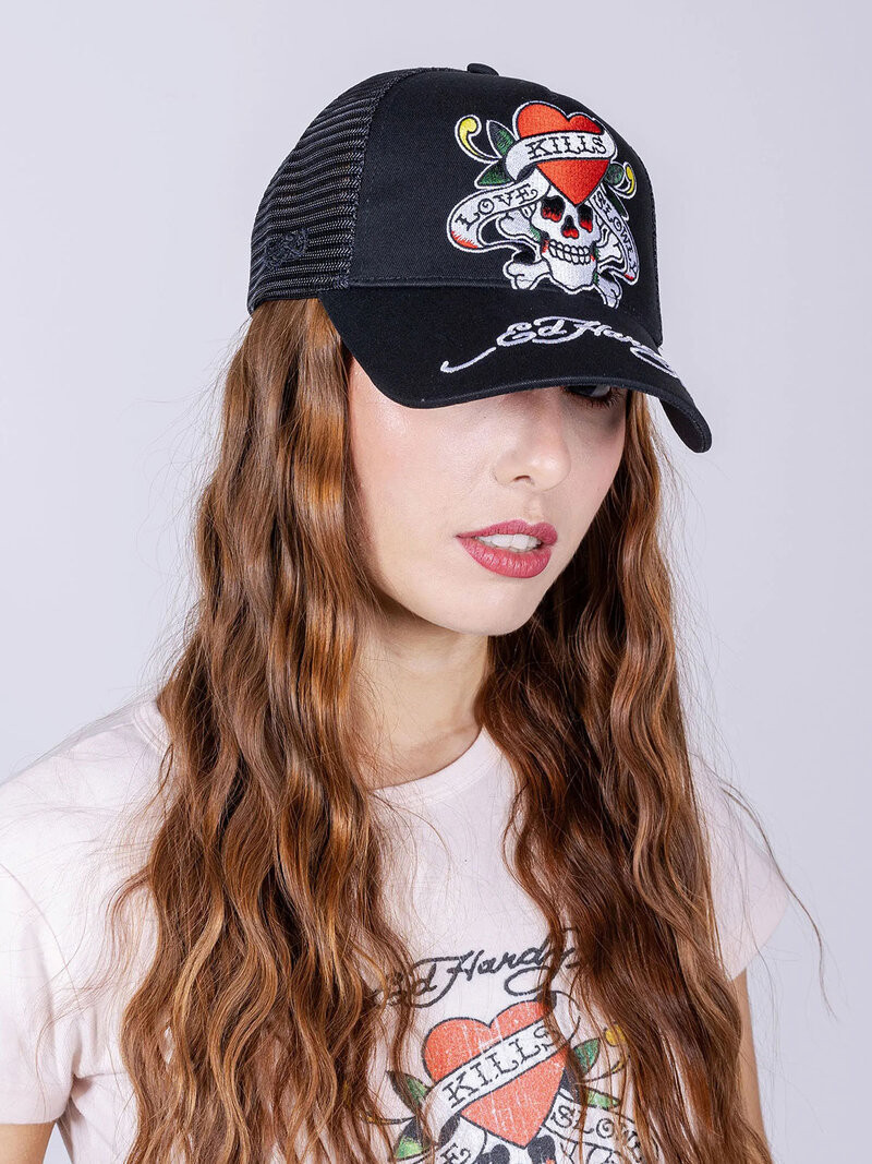 Love Slowly Trucker Black