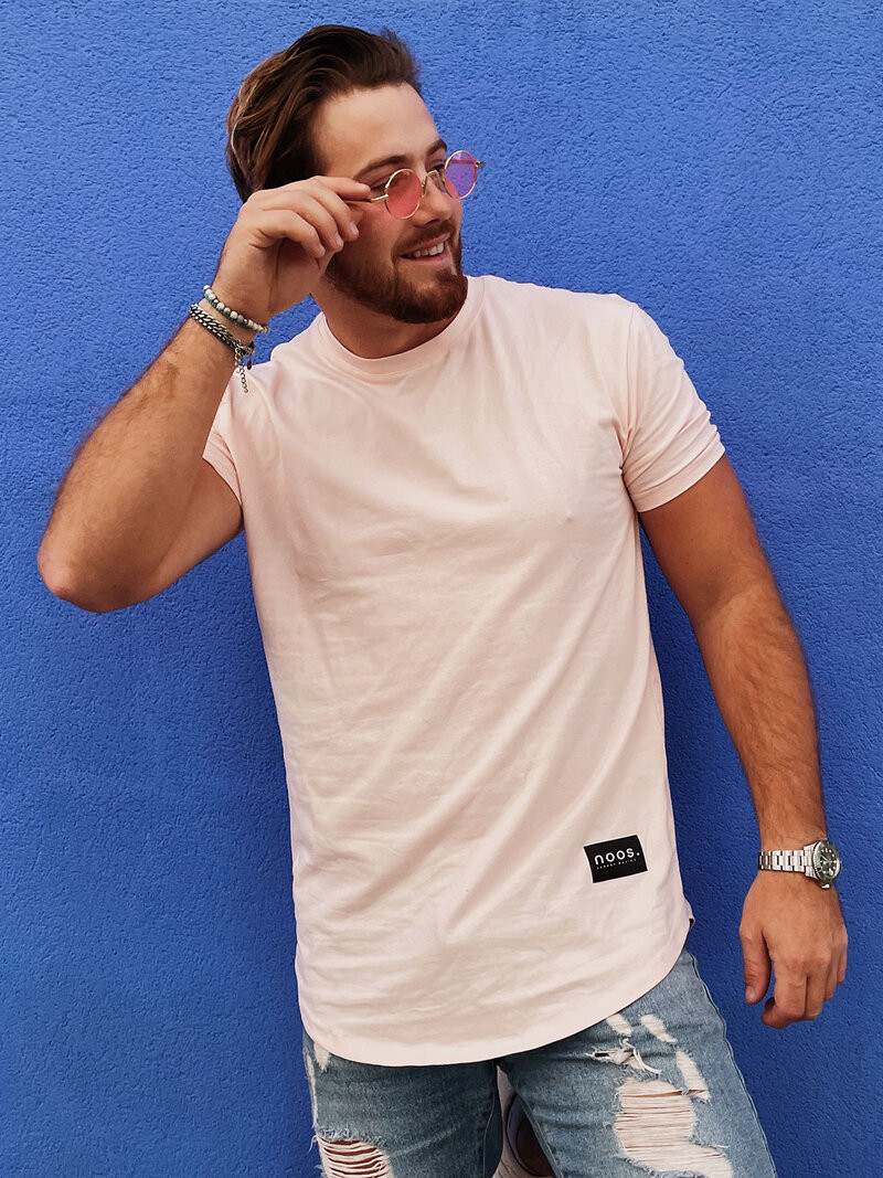 Athleisure Scoop Tee Pink