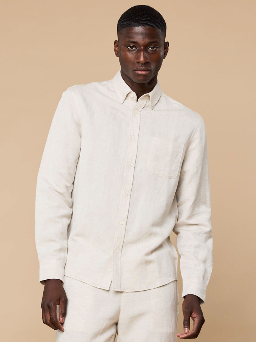 Elviro Linen Shirt Ecru