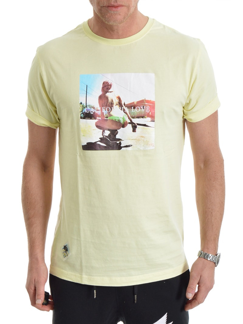 Cali Love Tee Pale Yellow