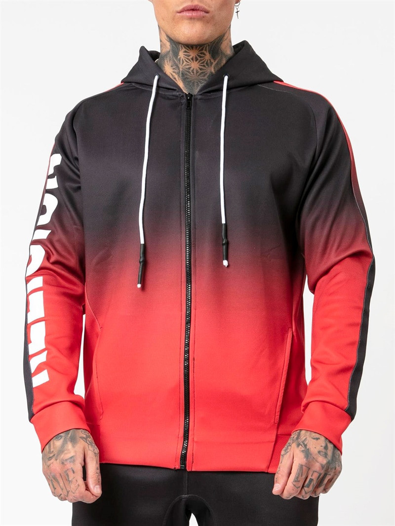 Gradient Hoody Black/Red