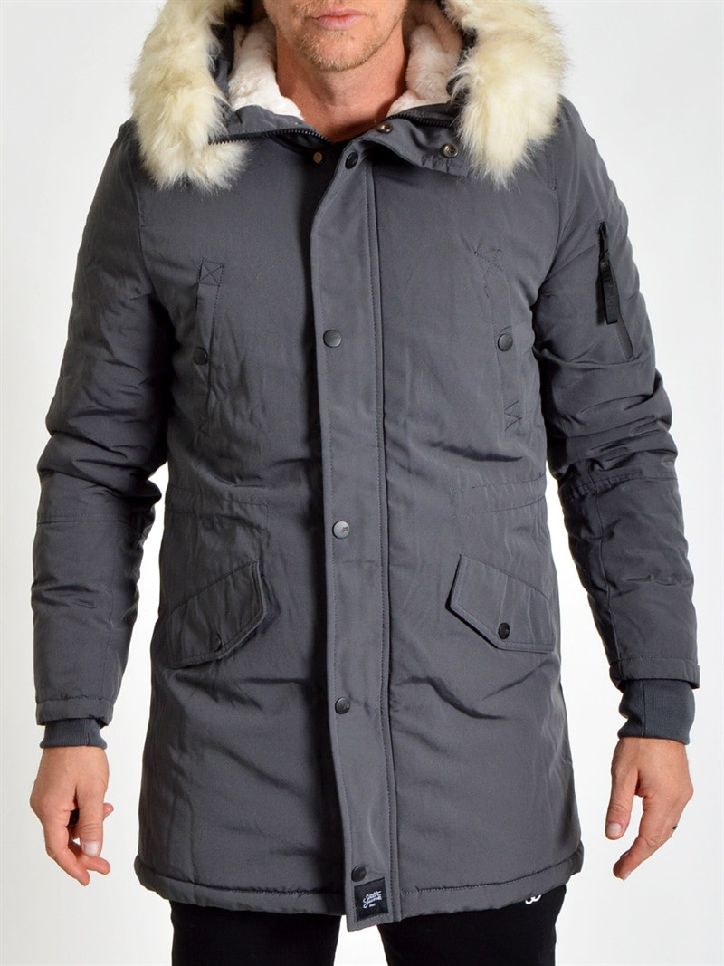Fur Lining Parka 2.0 Grey/OffWhite