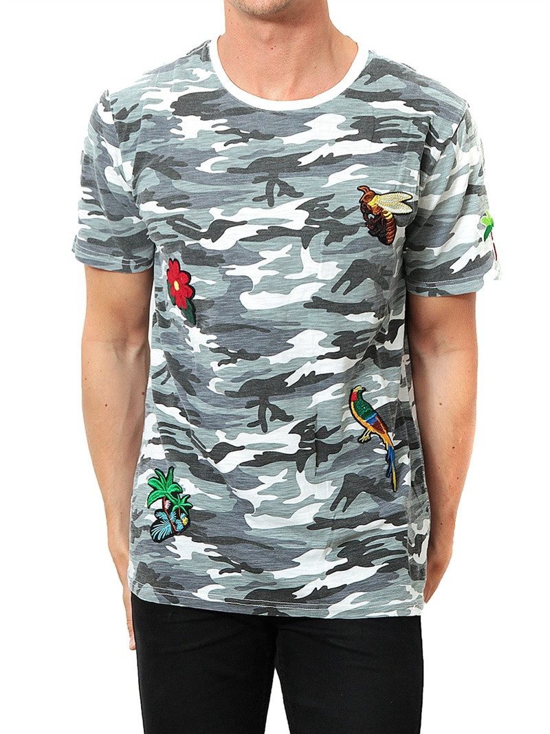 Tropic Camo Tee Grey