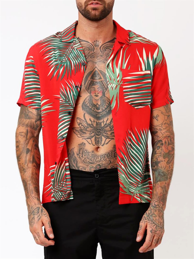 Vista Resort Shirt Red/Green