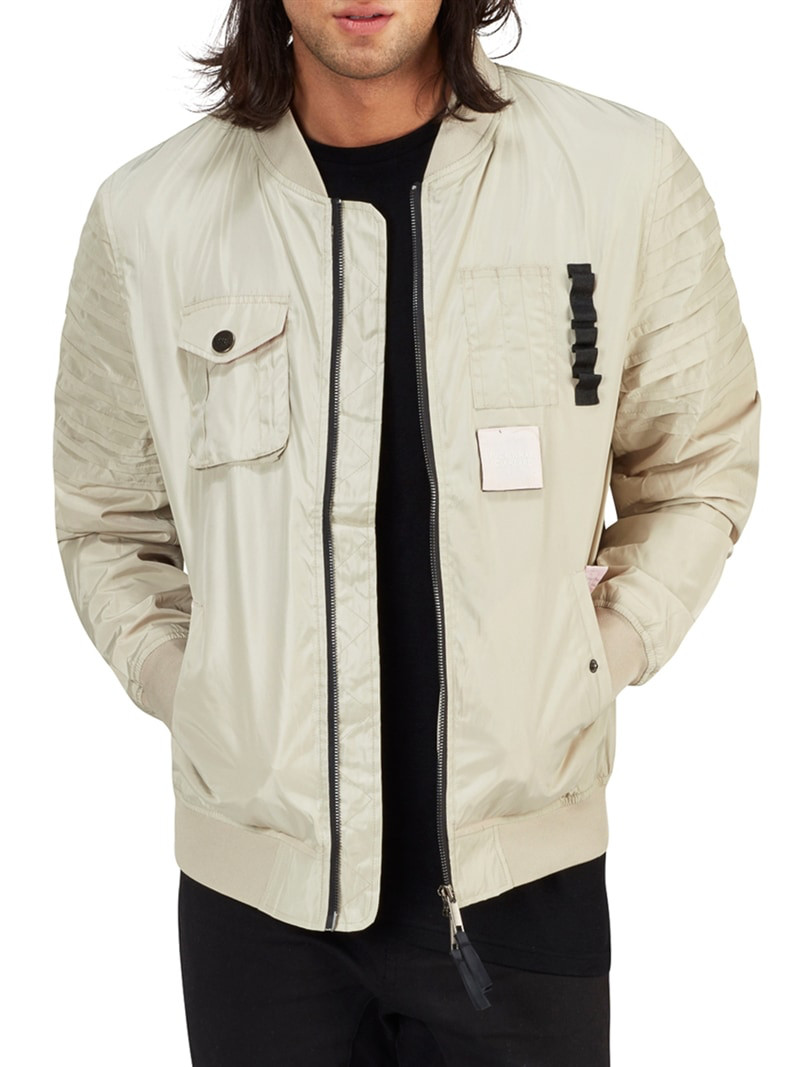 CSBL Pleated Bomber Beige