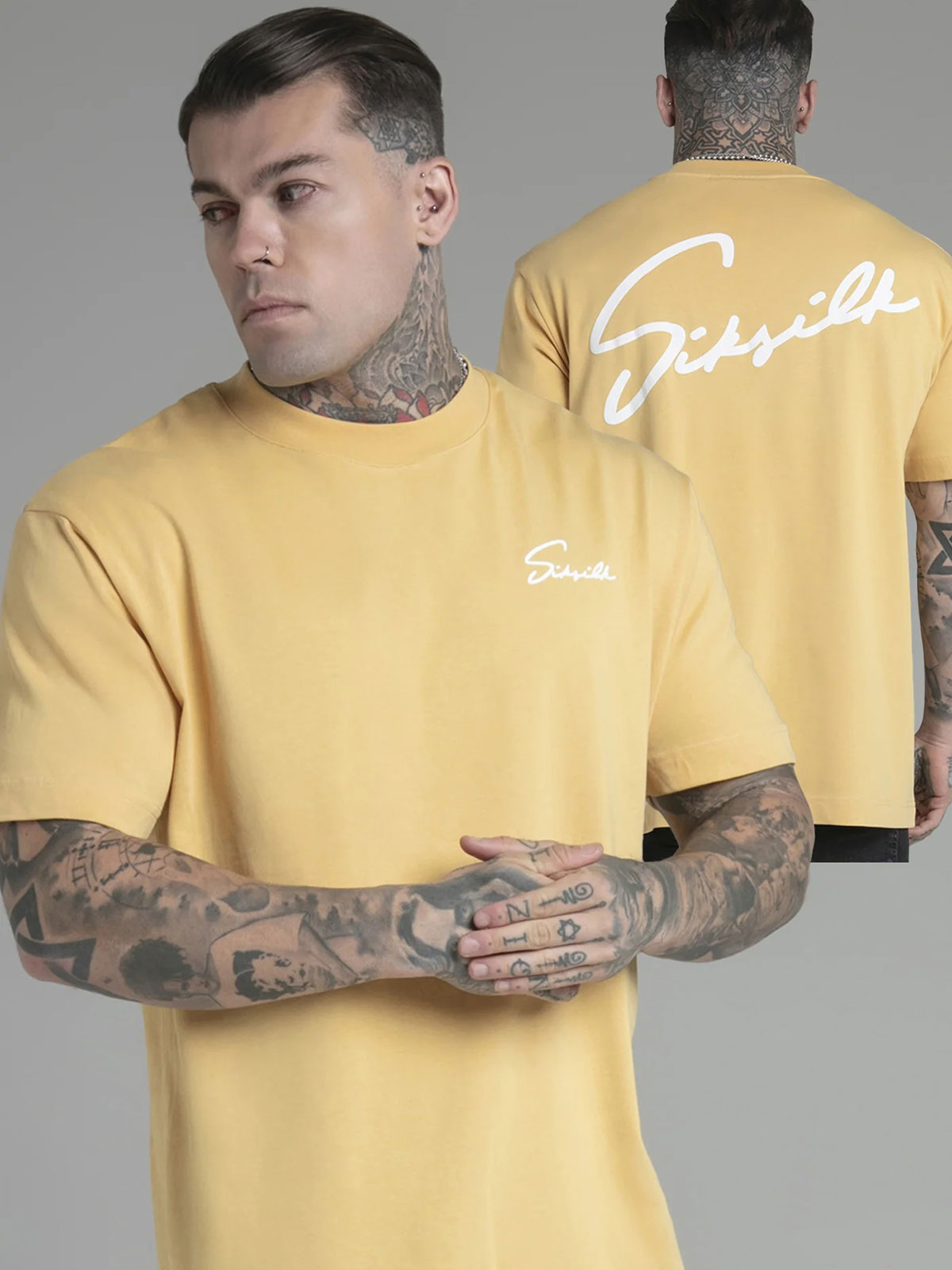 Script Tee Yellow
