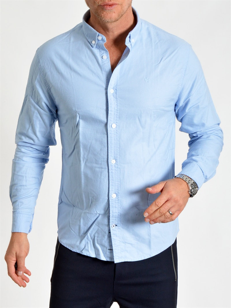 Johan Oxford Washed Lt Blue