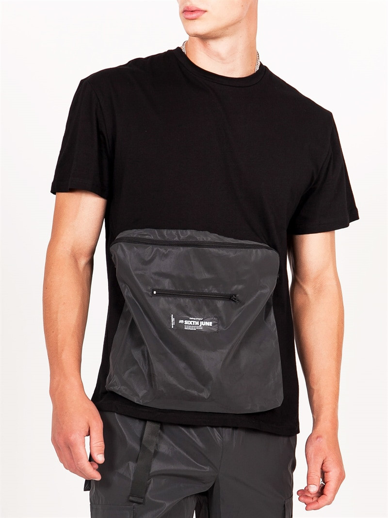 Reflective Pocket Tee Black