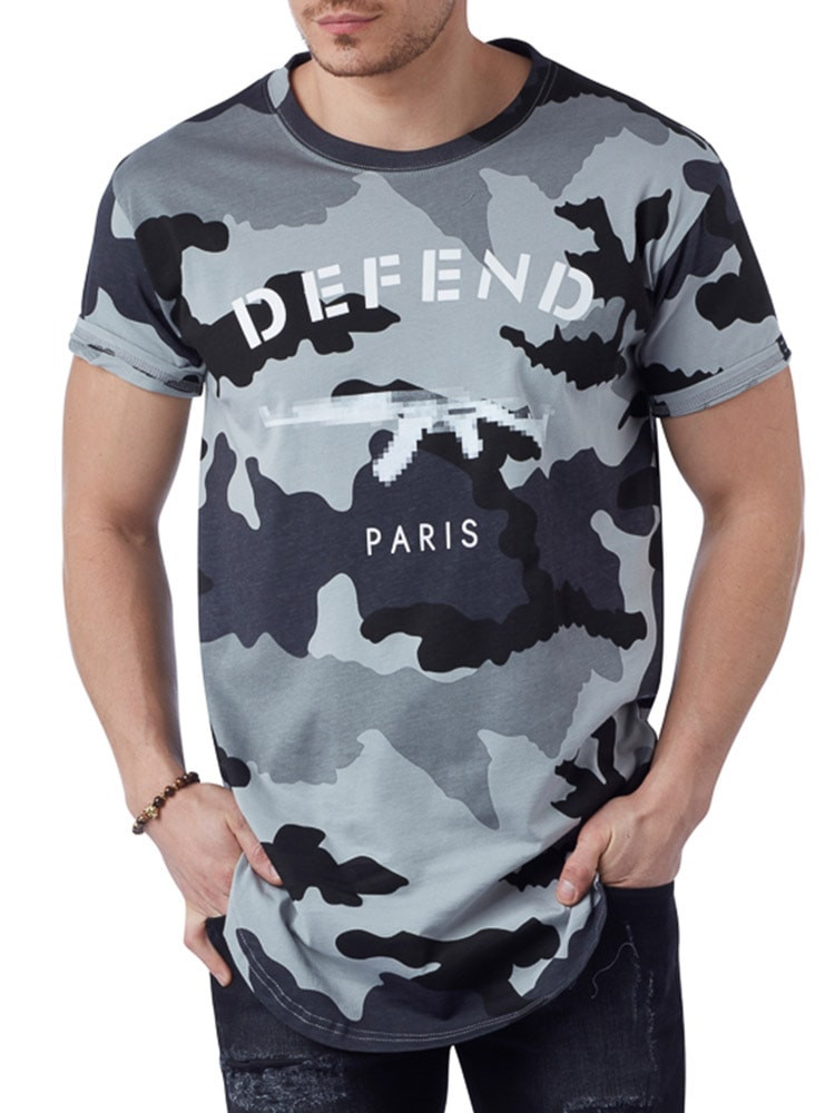Andre Tee Camo Grey