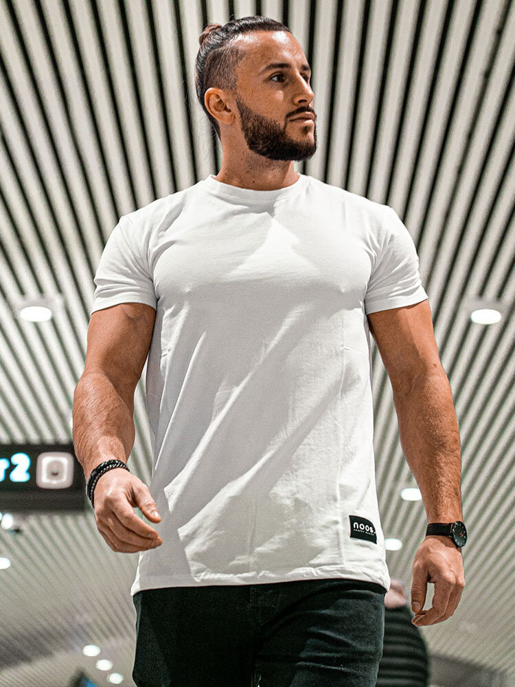 Athleisure Straight Tee White