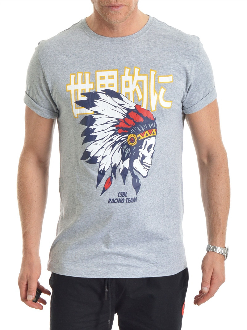 Downtown Tee Heather Grey