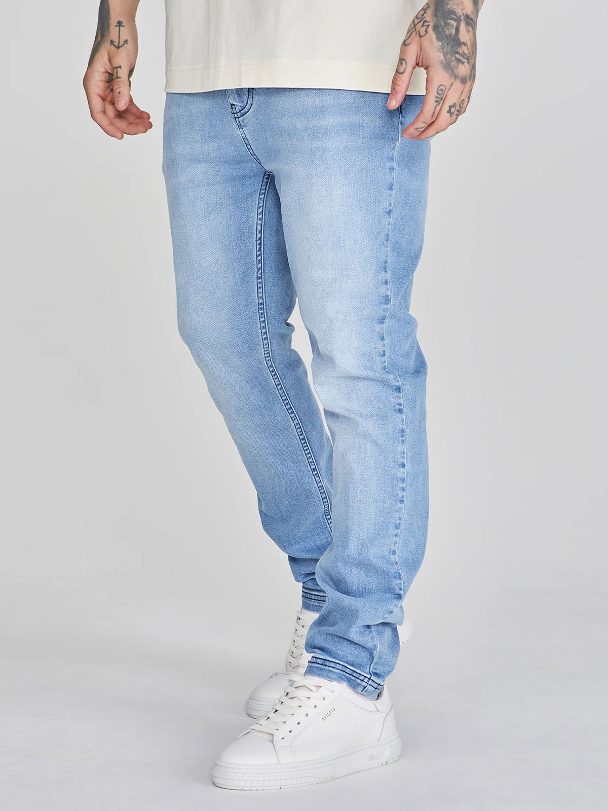 Drop Crotch Jeans Light Blue
