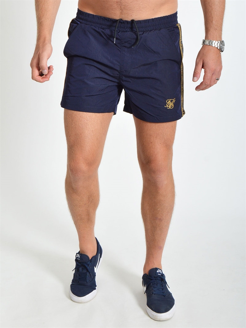 Nylon Tape Swim Shorts Navy