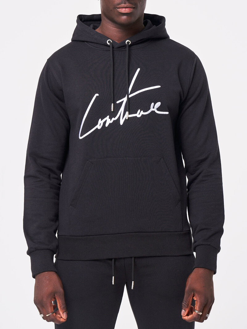 Slim Fit Hoodie Black