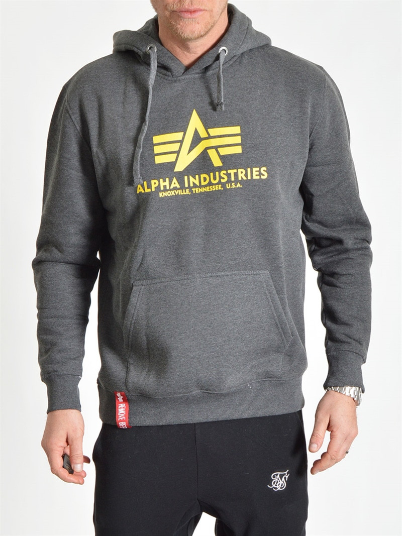 Basic Hoody Charcoal Heather