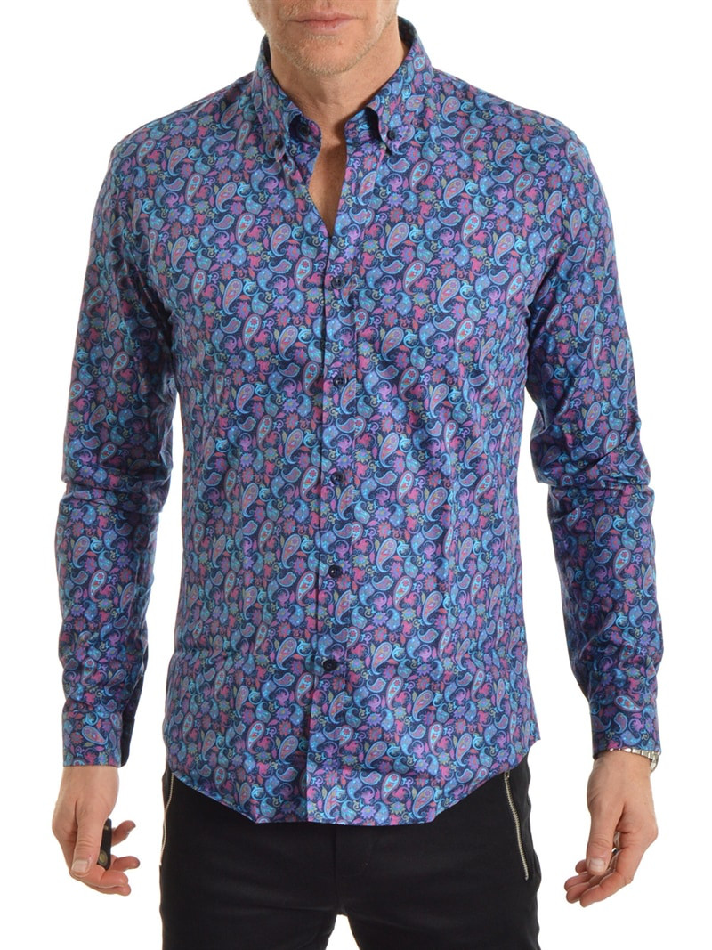 Joel Shirt Navy/Red