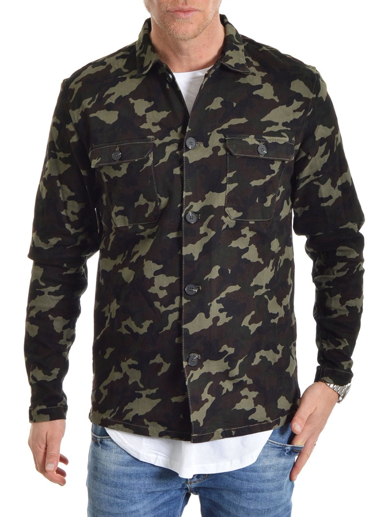 Garth Shirt Jacket Camo