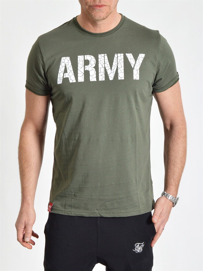 Army Crack T Dark Olive