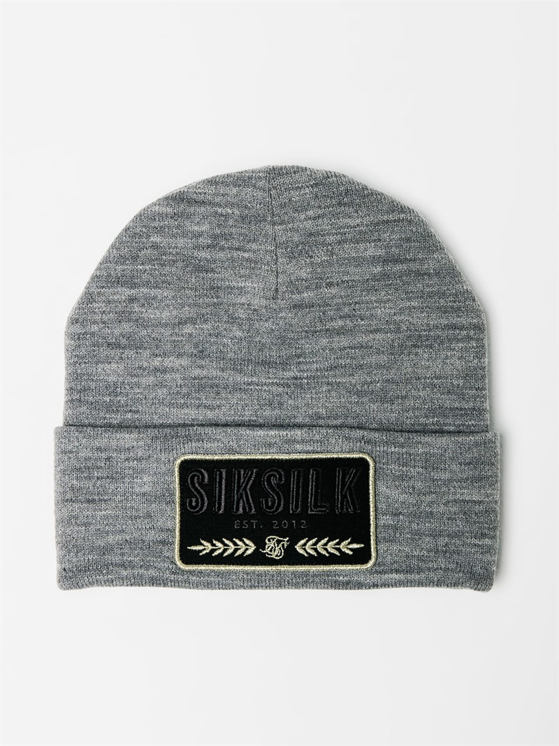 Patch Beanie Grey Marl