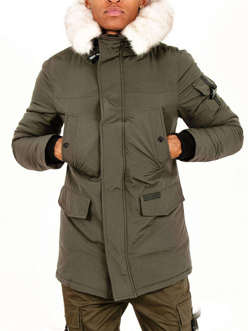 Sixth Fur Parka Khaki/Beige