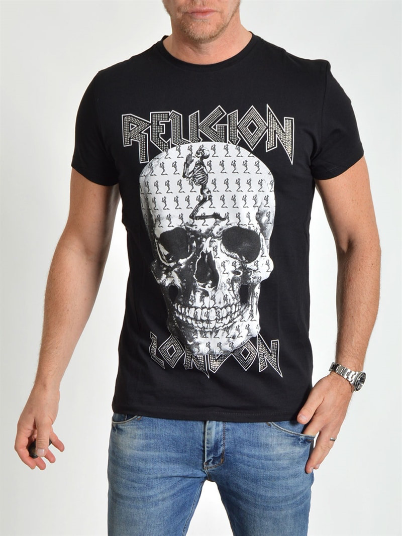 Skull Bling Tee Black