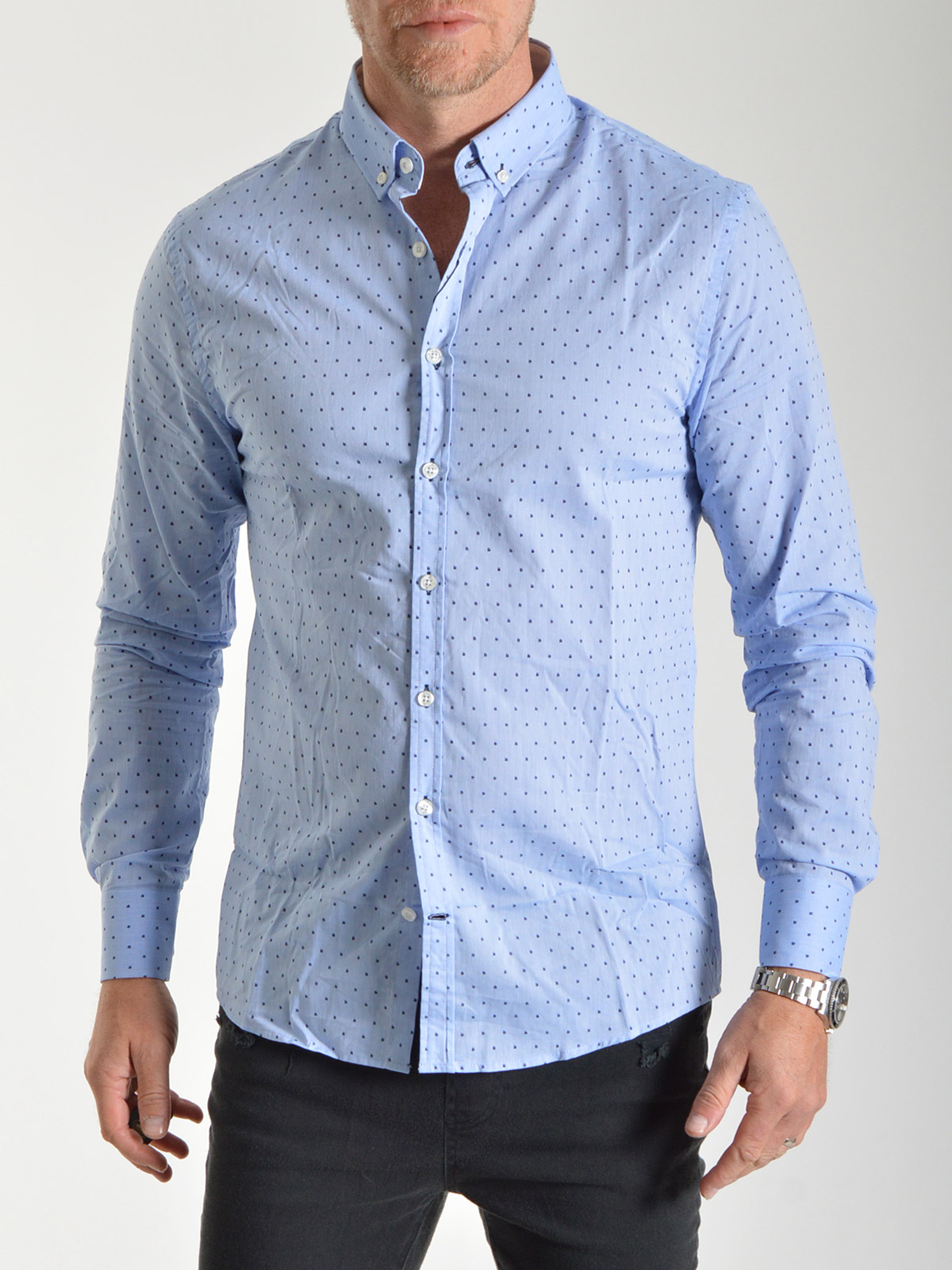 Alex Blue Navy Print