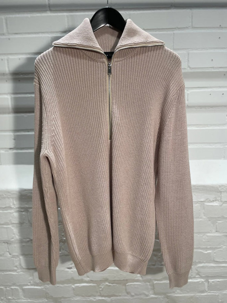 Ceasar Half Zip Knit Sand
