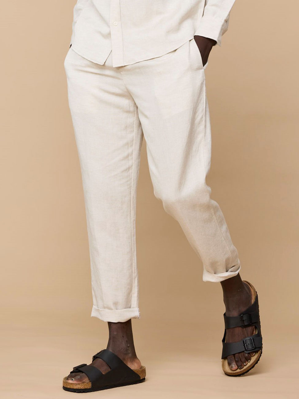 Elviro Linen Pants Ecru
