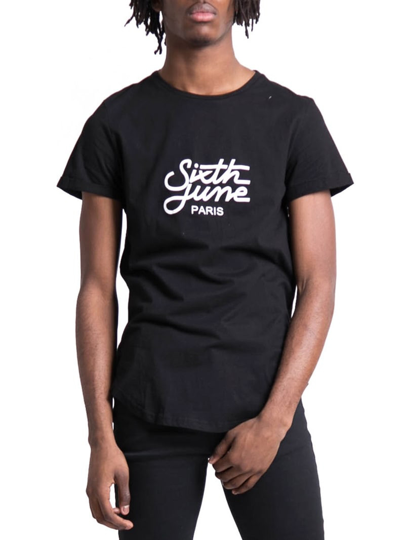 Rounded Logo Tee Black