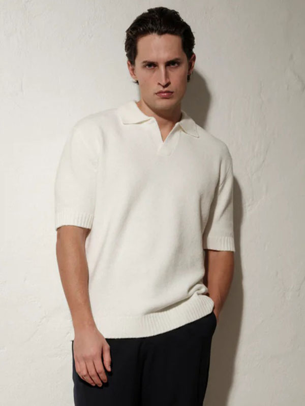 Marcello Polo Knit Offwhite