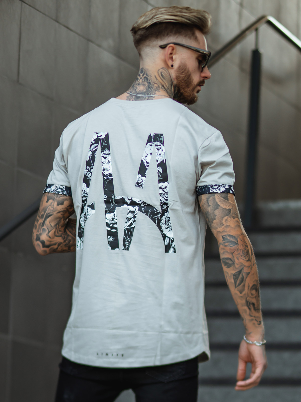 AA Rose Tee Stone Grey