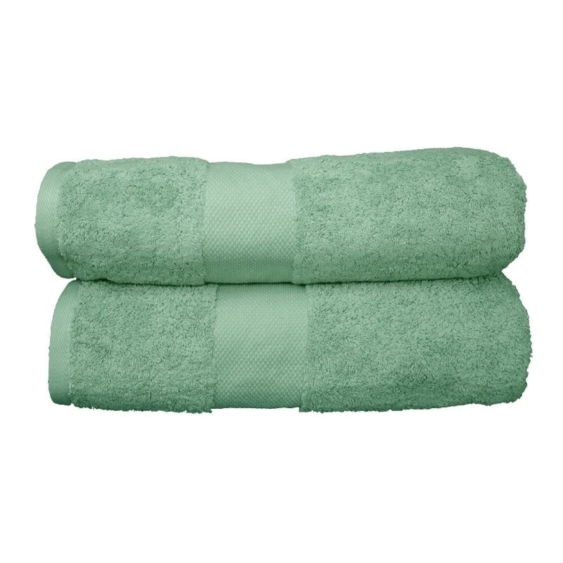 Bath Sheet Towels (90x160cm) - Pack of 2 - Blossom Green