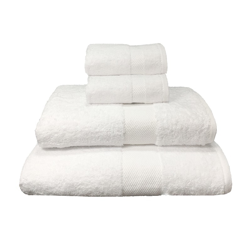 Set of 4 Towels - White