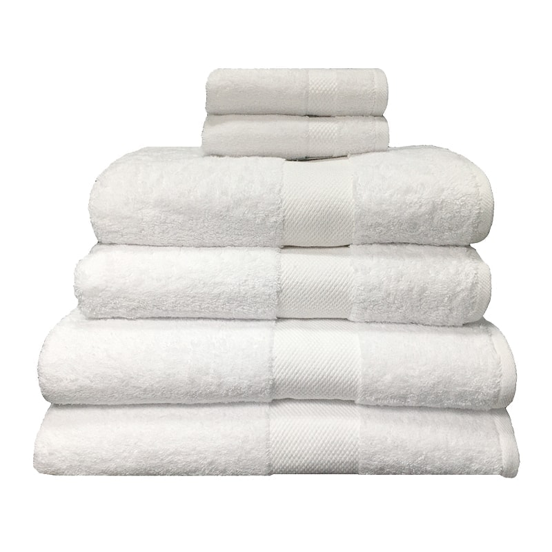 Set of 6 Towels - White