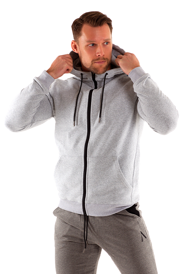 APEX Zip Hoodie Grey - S