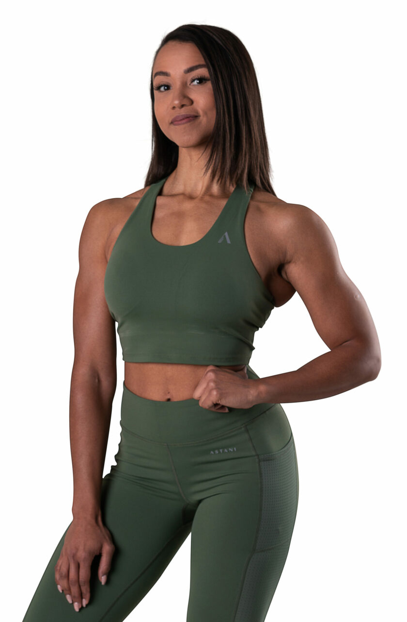 ELEGANCE Crop Top Green - XS