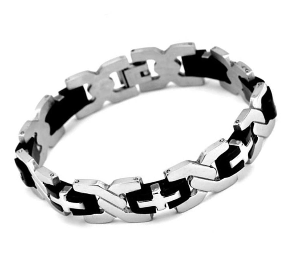 Armband i rostfritt stål och Silikon