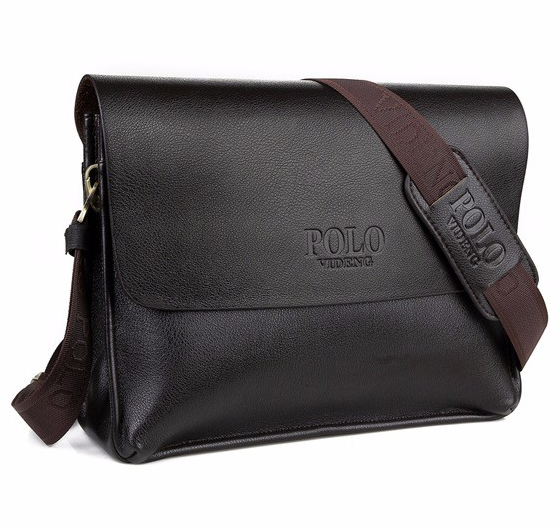 Messenger bag, 31 x 25 cm -Brun