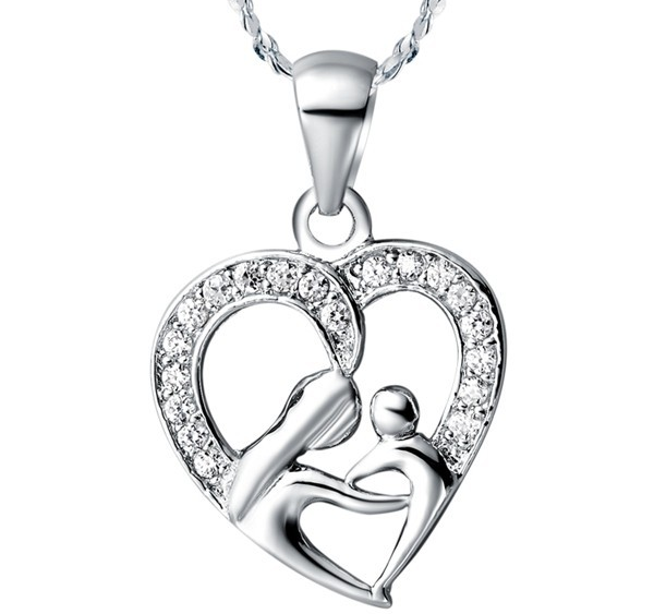 Halsband med Cubic Zirconia och i  925 Sterling Silverplätering