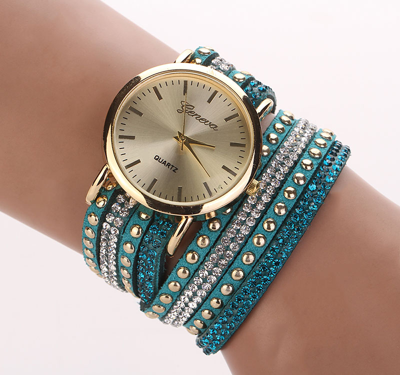 Klocka - Geneve -Skyblue