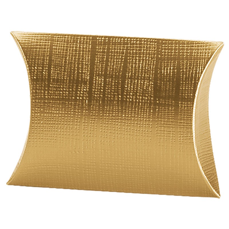 Presentkartong  Linnepräglad Guld