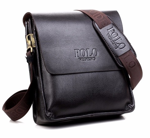 Messenger bag, 21 x 24 cm -Brun