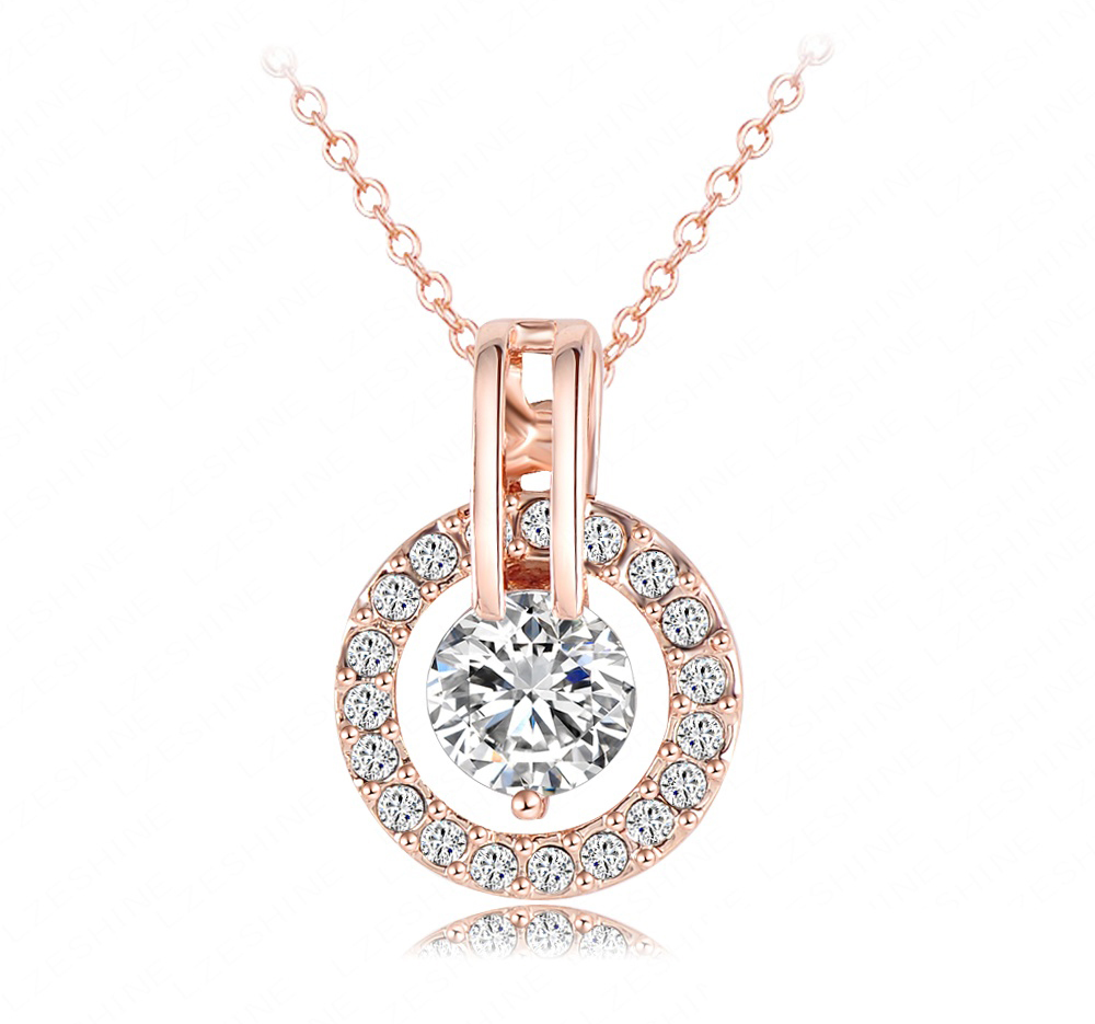 Halsband med Austrian Crystals och i 18 K Guldplätering