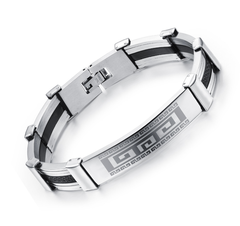 Armband i rostfritt stål och Silikon